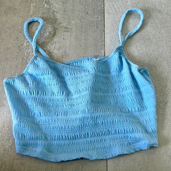 Pacsun short blue ribbed tank top, perfect for summer - Picture 1 of 3